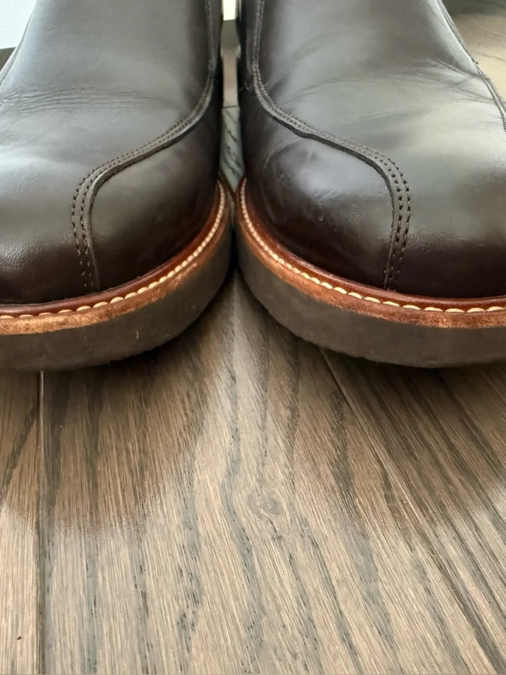 SAMUEL HUBBARD Frequent Traveler Dark Brown Leather Loafers Size 9.5